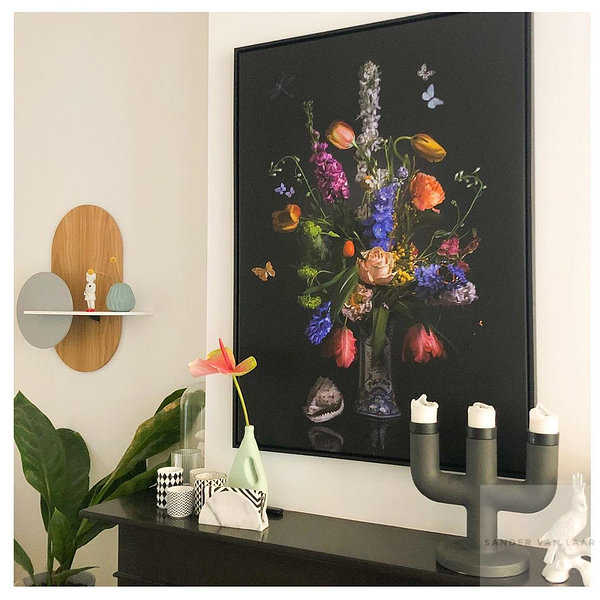 Clients interior with flowerstill life art
