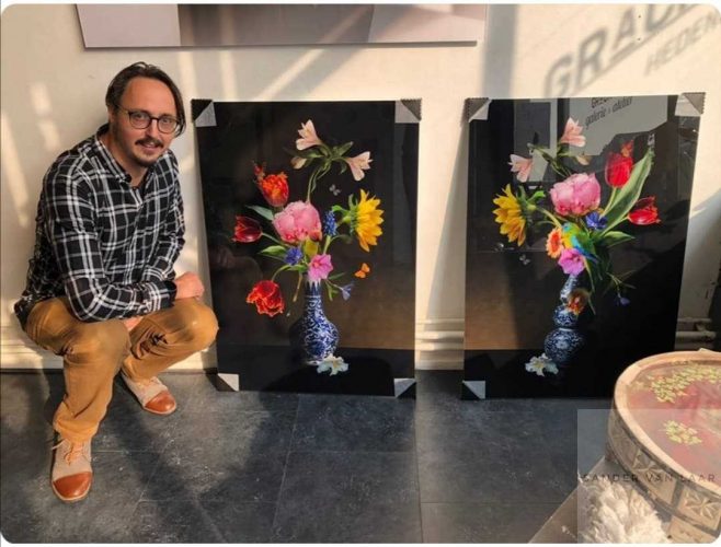 Bloemen schilderijen met gelimiteerde oplage van Sander van Laar